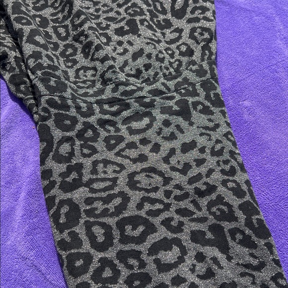 All Saints Black and Gray Animal Print Dress with silver shine - Picture 16 of 17